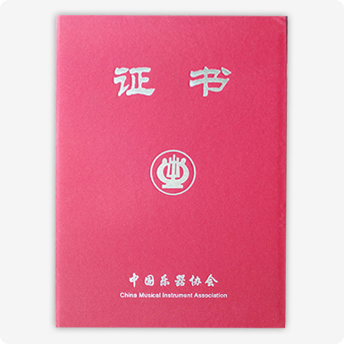 中國(guó)樂器協(xié)會(huì)證書